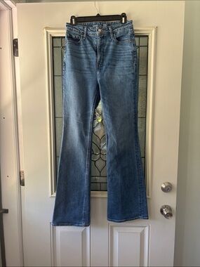 Old Navy Medium Blue High-Rise Flare Jeans
